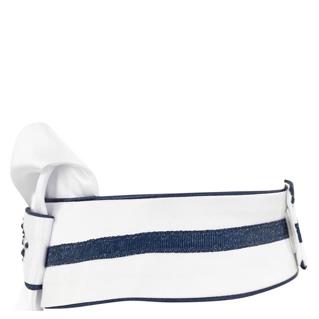 Stock Tie Anky Stone-Deluxe White-Blue