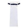 Stock Tie Quur QChic White-Dark Blue