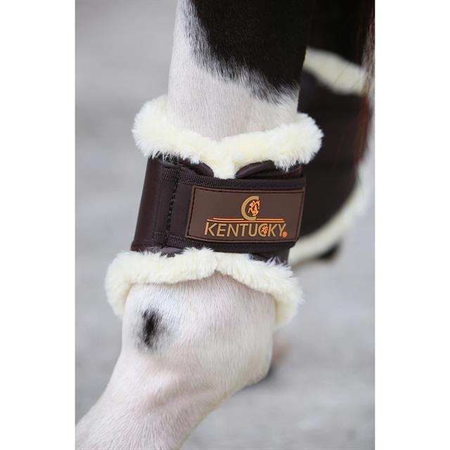 Streichkappen Leder Short Kentucky Brown