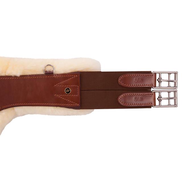 Stud Girth BR Walsall Sheepskin Brown