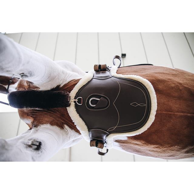 Stud Girth Kentucky Short Sheepskin Brown