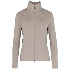 Sweat Jacket Covalliero Lasercut Beige