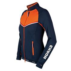 Sweat Jacket KNHS Meisjes Dark Blue-Orange