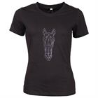 T-Shirt EJGlitter Horse Epplejeck Black-Silver