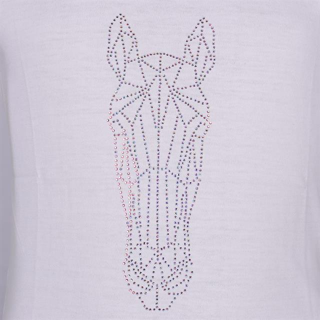 T-Shirt EJGlitter Horse Kids Epplejeck White-Silver