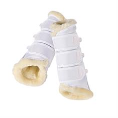 Tendon Boots Eskadron Classic Sports Faux Fur White