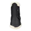 Tendon Boots LeMieux Fleece Edge Mesh Brushing Black-beige
