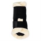 Tendon Boots LeMieux Fleece Edge Mesh Brushing Black-beige