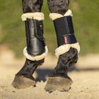 Tendon Boots LeMieux Fleece Edge Mesh Brushing Black-beige