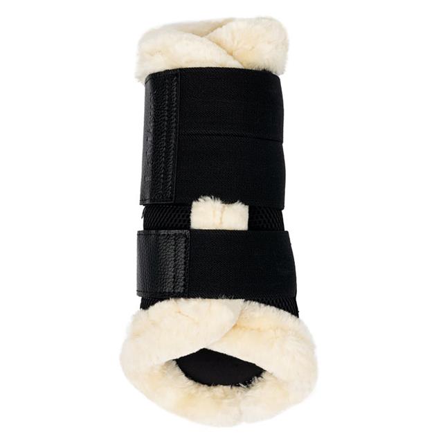 Tendon Boots LeMieux Fleece Edge Mesh Brushing Black-beige