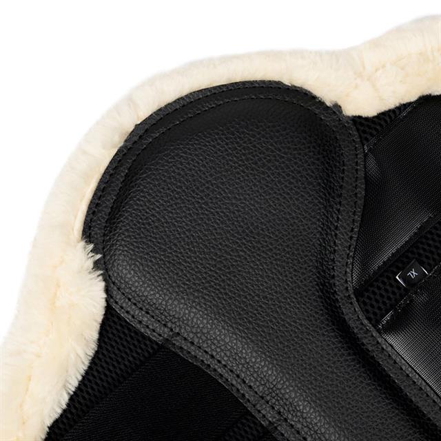 Tendon Boots LeMieux Fleece Edge Mesh Brushing Black-beige