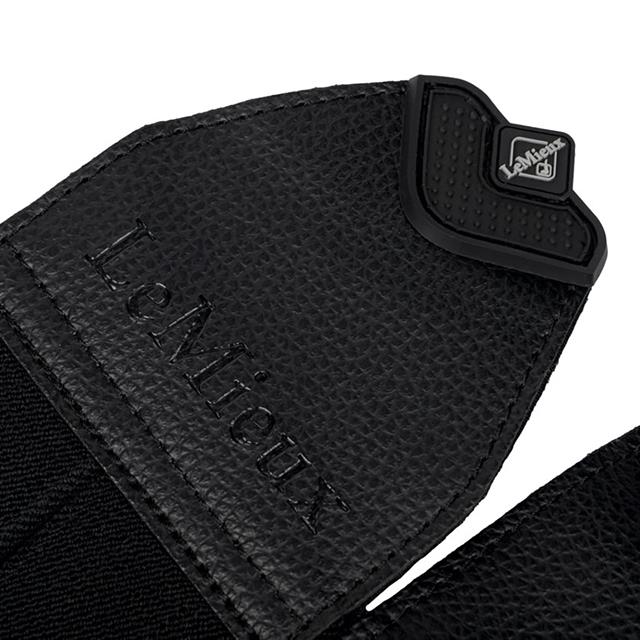 Tendon Boots LeMieux Fleece Edge Mesh Brushing Black-beige