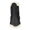 Tendon Boots LeMieux Fleece Edge Mesh Brushing Black-beige