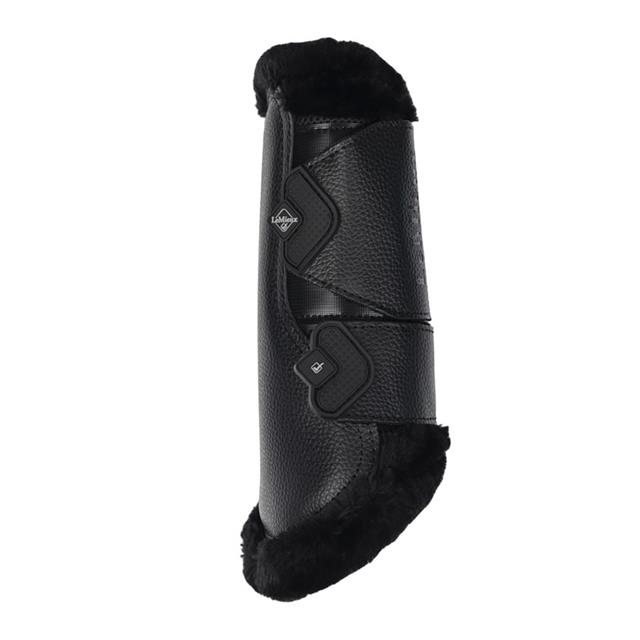 Tendon Boots LeMieux Fleece Edge Mesh Brushing Black-Black