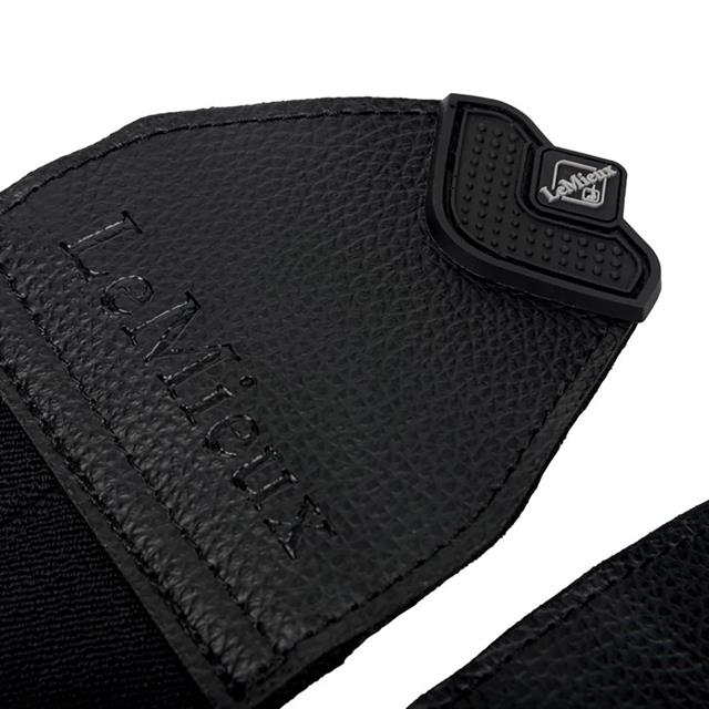 Tendon Boots LeMieux Fleece Edge Mesh Brushing Black-Black