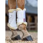 Tendon Boots LeMieux Fleece Edge Mesh Brushing White-Beige