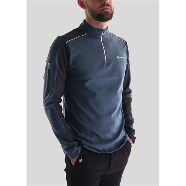 Training Shirt Montar Polo Longsleeved Men Blue