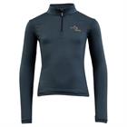 Training Shirt with Mini Zip-Up for Kids BR Dark Blue