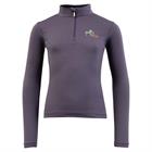 Training Shirt with Mini Zip-Up for Kids BR Purple
