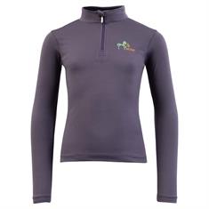 Training Shirt with Mini Zip-Up for Kids BR Purple