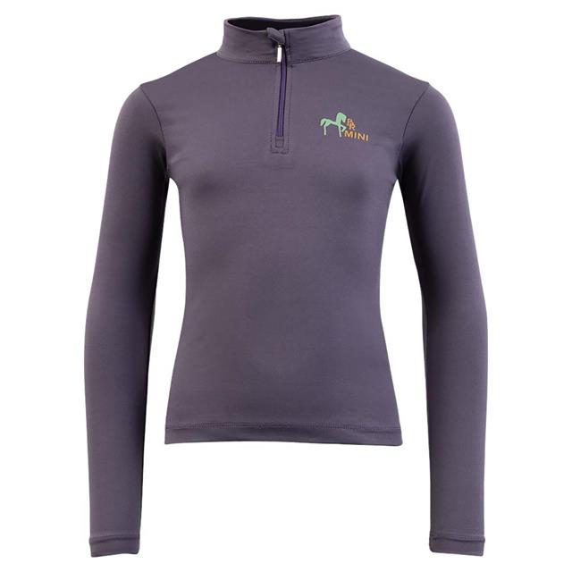 Training Shirt with Mini Zip-Up for Kids BR Purple