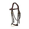 Trense mit Strickreithalfter Drop D Collection Dy'on Brown
