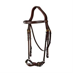 Trense mit verstellbarem Reithalfter D Collection Dy'on Brown