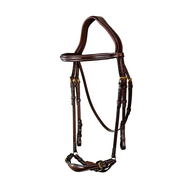 Trense mit verstellbarem Reithalfter D Collection Dy'on Brown