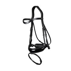 Trense Patent Large Crank Noseband Dressage Collection by Dy'on Black