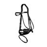 Trense Patent Large Crank Noseband Dressage Collection by Dy'on Black