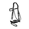 Trense Patent Large Crank White Padding Dressage Collection by Dy'on Black