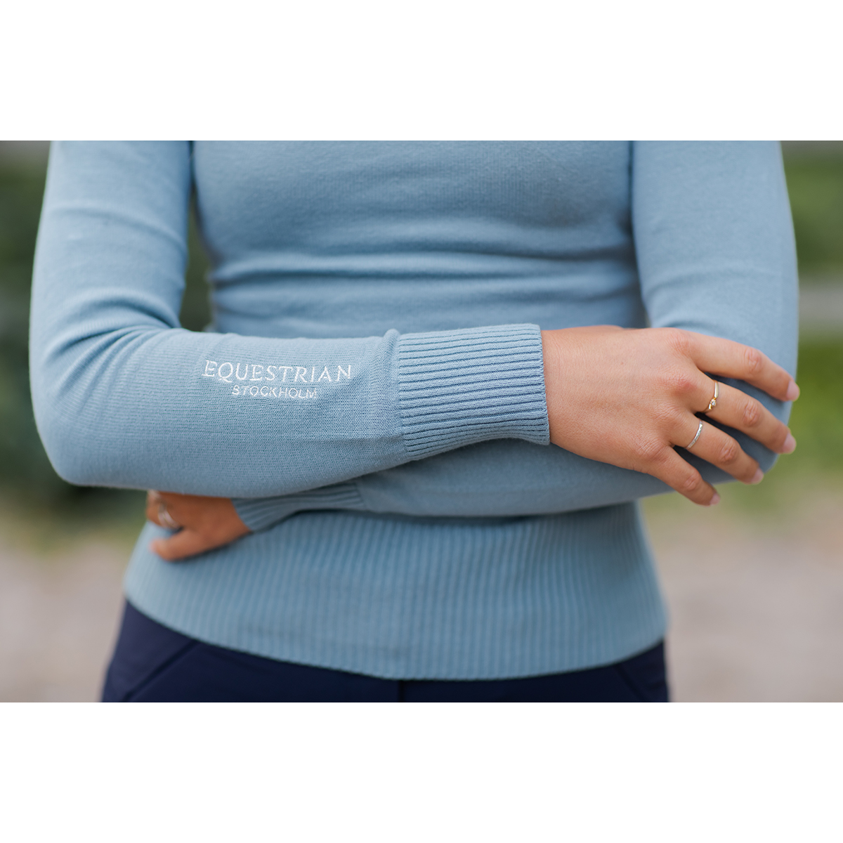 Steel blue sweater sale