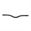 V-Shaped Flat Leather Browband US Hunter Dy'on Black