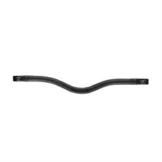 V-Shaped Flat Leather Browband US Hunter Dy'on Black
