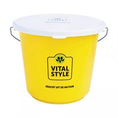 Vital Style Bucket with Lid Yellow