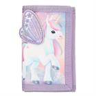 Wallet Ylvi with Embroidered Wings Purple