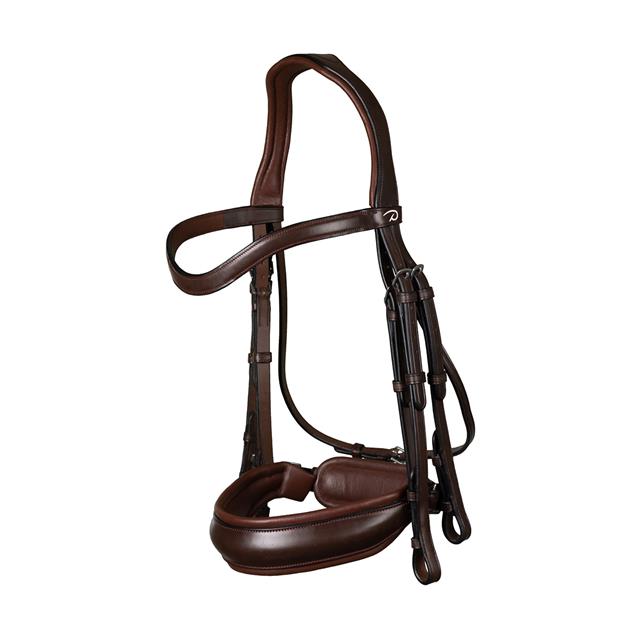Weymouth Bridle Dy'on Matte Large Crank Noseband Dressage Collection Brown