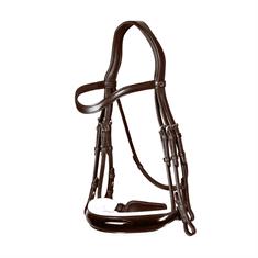 Weymouth Bridle Dy'on Patent Large Crank White Dressage Collection Brown