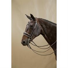 Weymouth Bridle Dy'on Working Collection Patent Brown-White