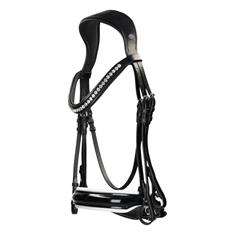 Weymouth Bridle LJ Leathers Pro Selected Superior K Black-White