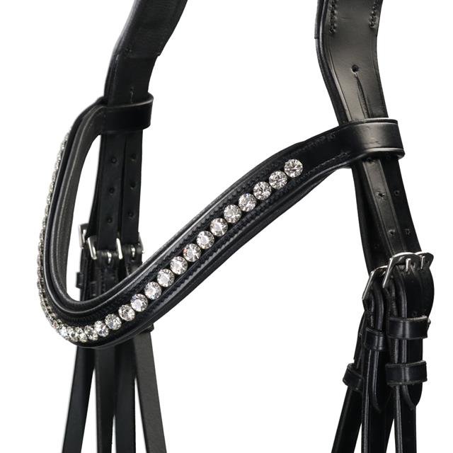 Weymouth Bridle LJ Leathers Pro Selected Superior K Black-White