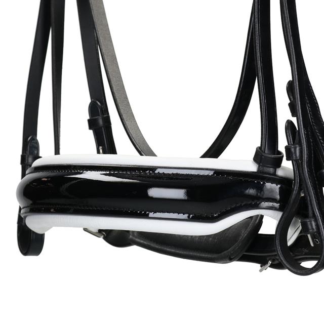 Weymouth Bridle LJ Leathers Pro Selected Superior K Black-White