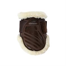Young Horse Fetlock Boots Horsegear Kentucky Vegan Wool Brown