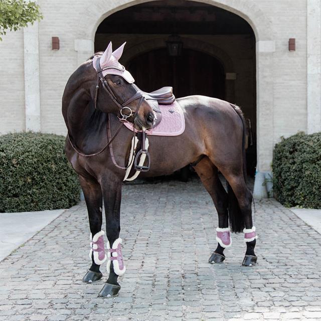 Young Horse Fetlock Boots Horsegear Kentucky Vegan Wool Pink