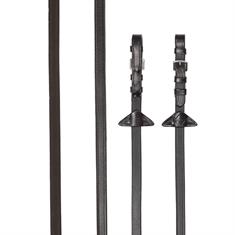 Zügel Rubber Half Lined LeMieux Brown-Silver