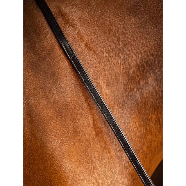 Zügel Rubber Half Lined LeMieux Brown-Silver